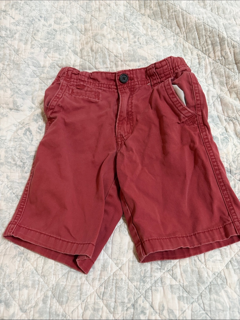 Cherokee Boys Red Pull-On Cotton Shorts